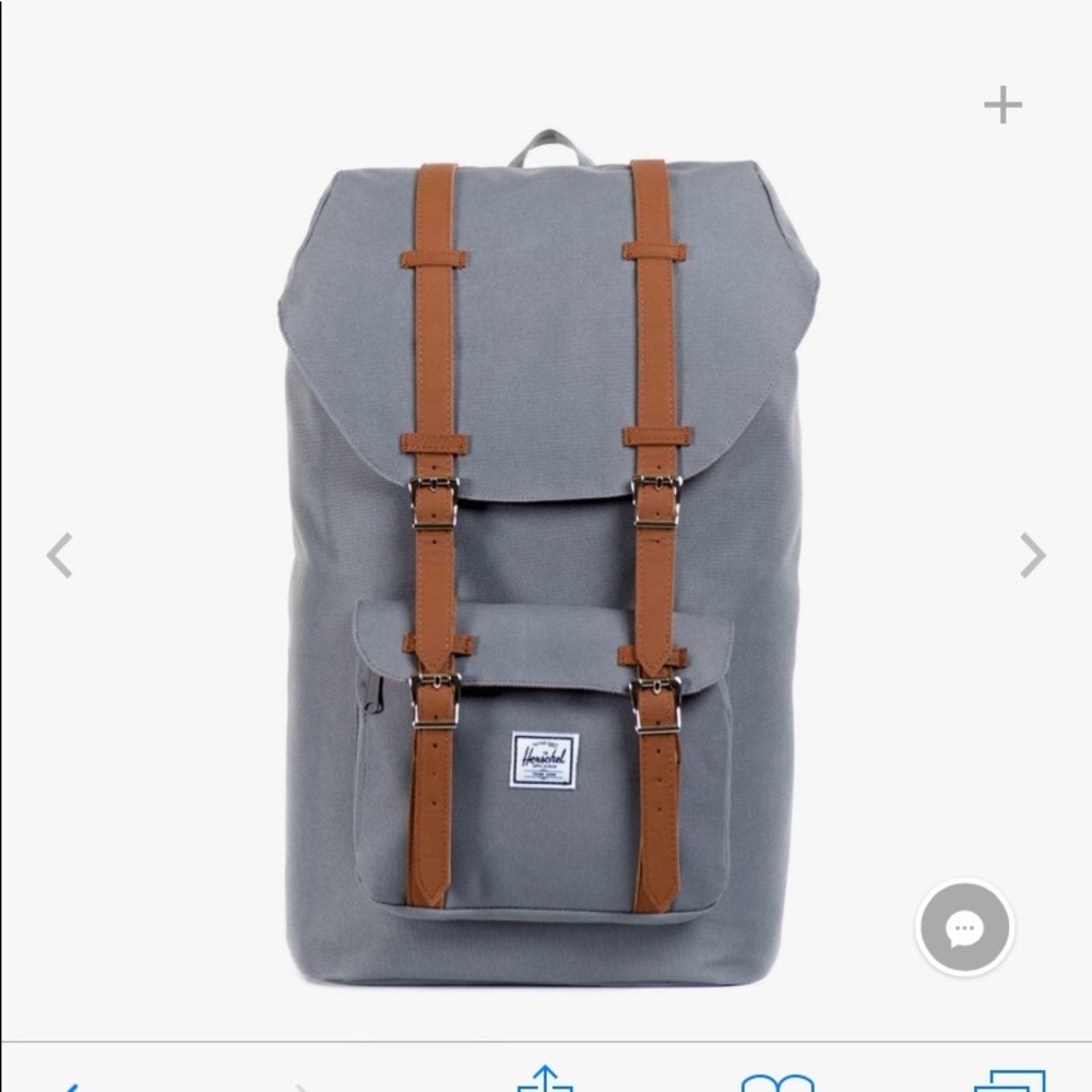 Grey Herschel backpack